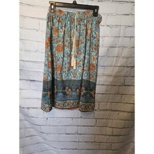 Women's Floral Midi Skirt